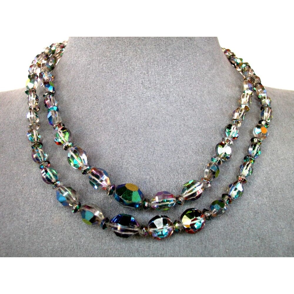 Necklace ABS 2 Strand, 12", 3" Extender, Hook & Eye